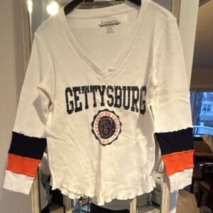 Blue 84 Reserve Collection Gettysburg College Women’s XXL White Navy Orange